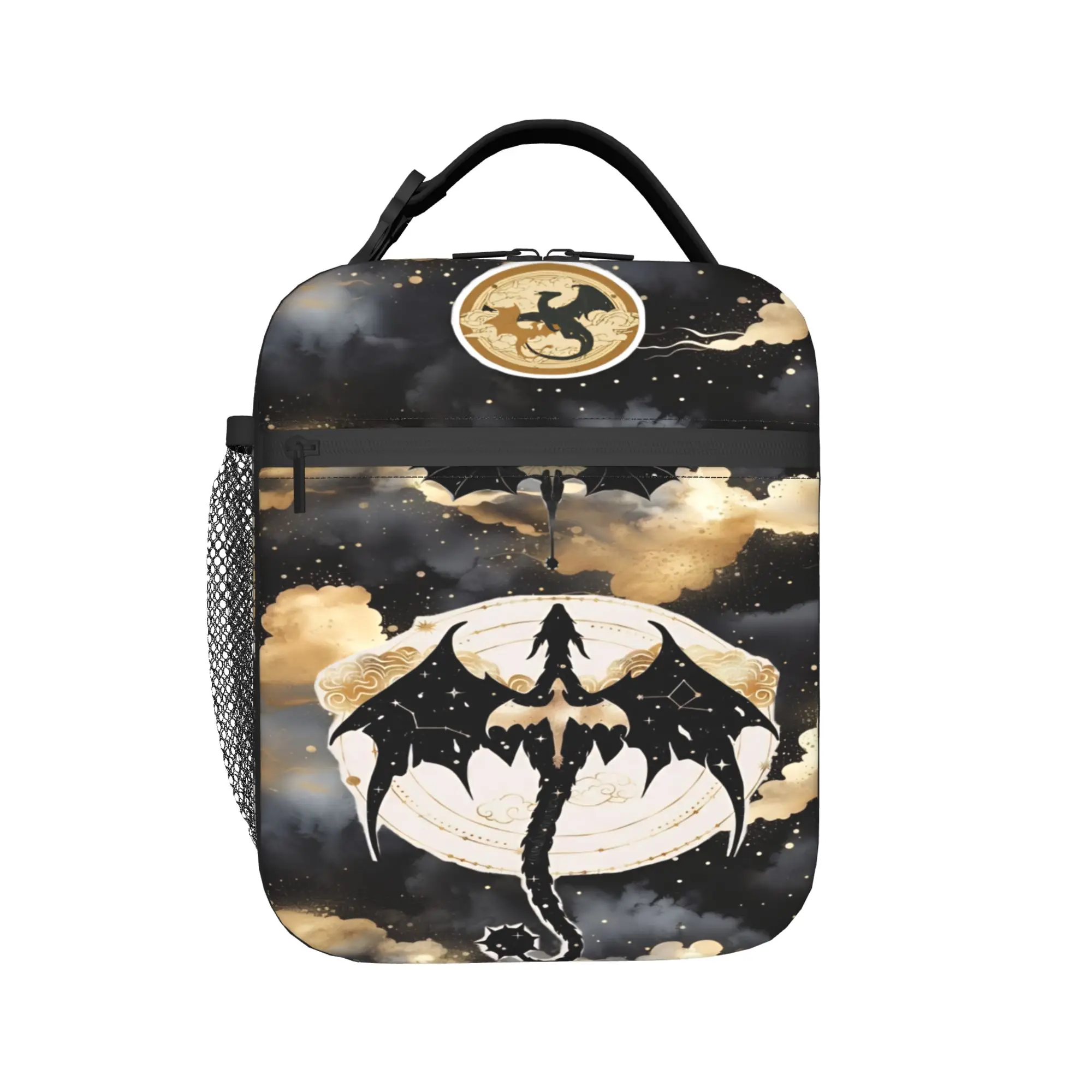 F-Fourth W-Wing Dragon Insulated Lunch Bags for Men Women  Food Bag Portable Cooler Thermal Lunch Boxes For Work