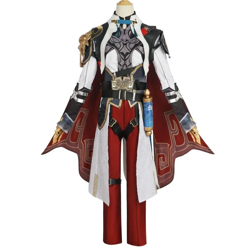 Game Honkai Star Rail Jingyuan Cosplay Costume Wig Shoes Jing Yuan Uniform Outfits Halloween Carnival Comic Con Role Play Suits