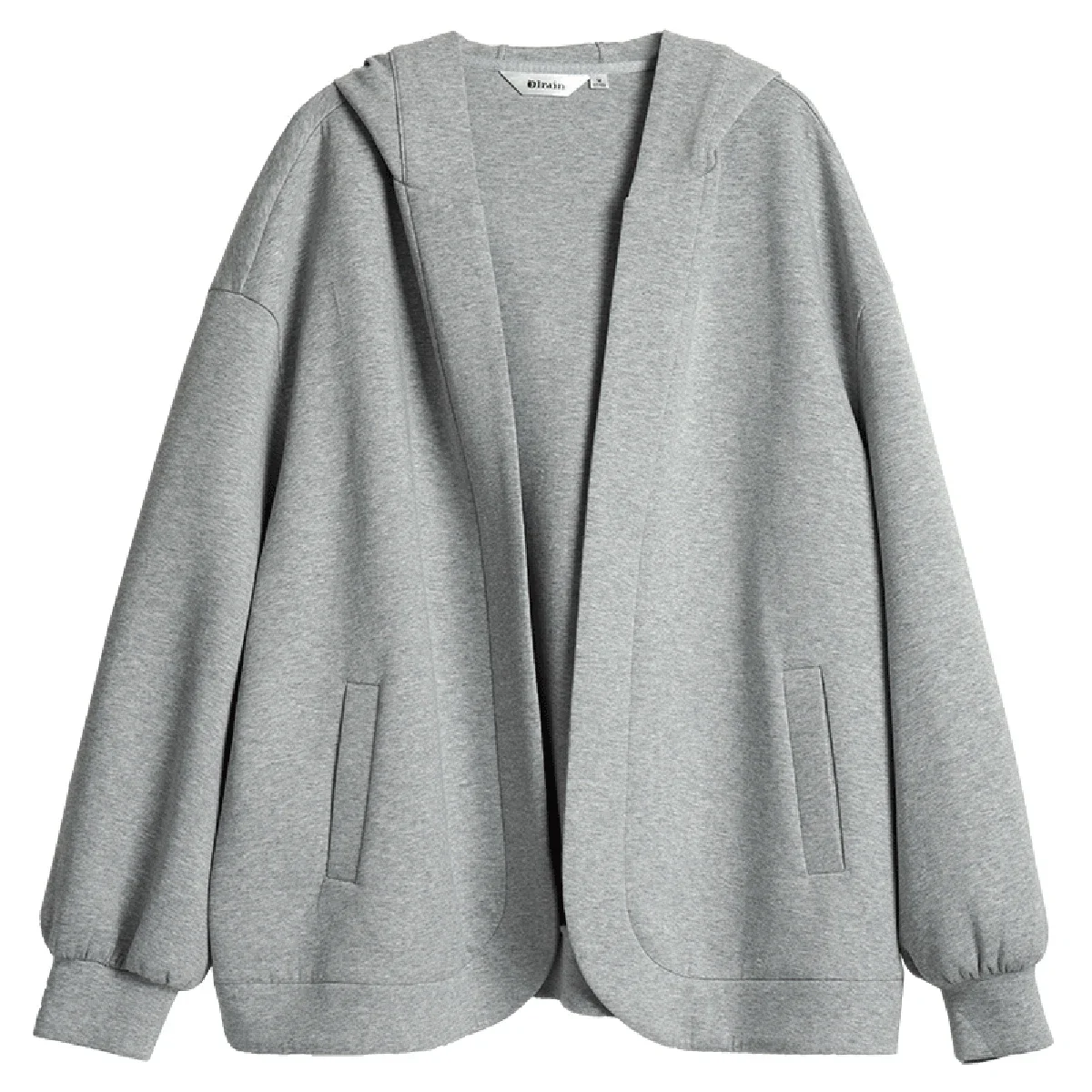 OLrain 女性パーカーオーバーサイズスポーティ秋 2025 カジュアル長袖トップスグレーポケット長袖女性スウェットシャツ GM57CW96002
