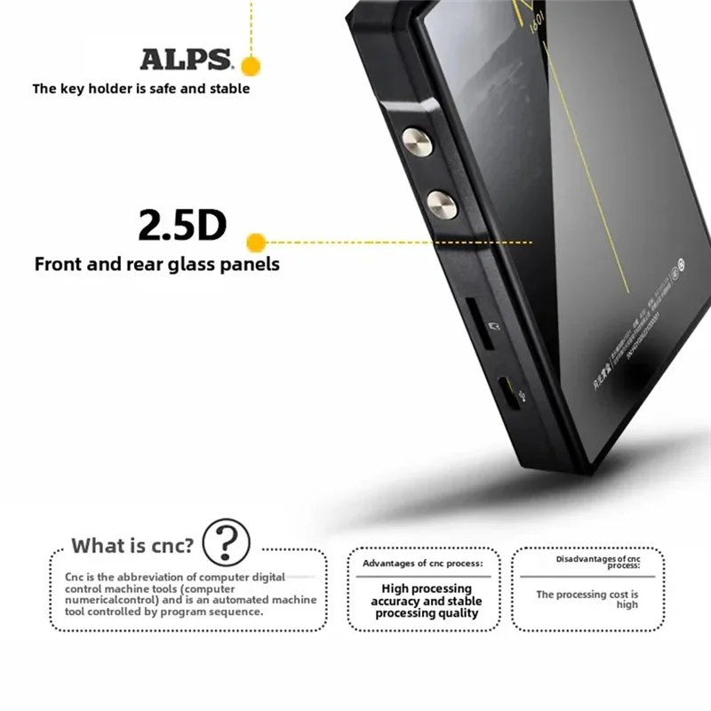 New!M1601 MP3 Portable Music Player Music Player With 2.4Inch 320X 240 Screen 1500Mah Music Player