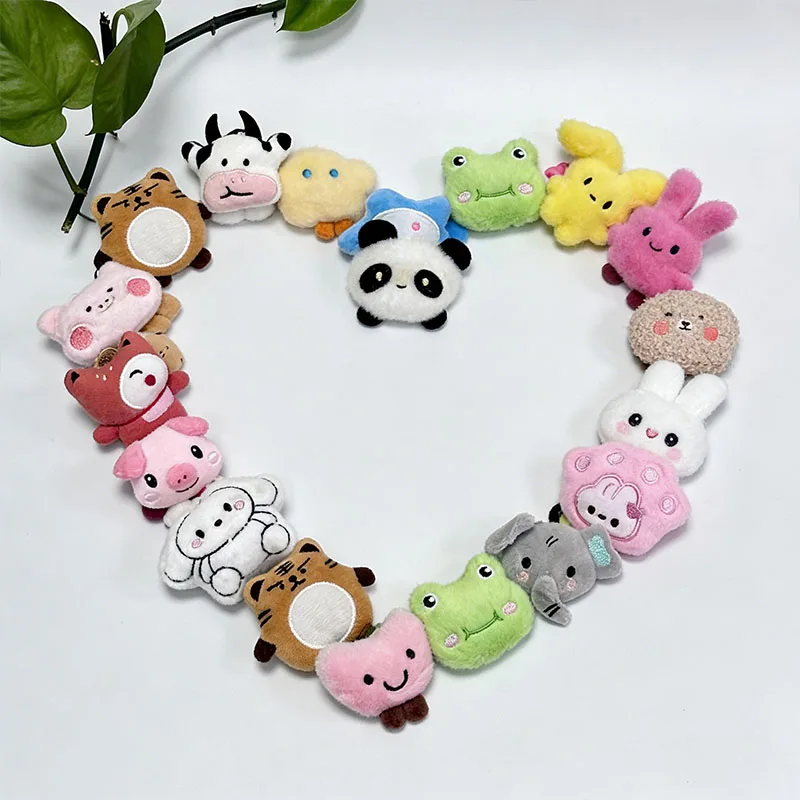 

50Pcs Cute Mini Plush Animal Toy Bulk Kawaii Stuffed Animal Doll Toy Soft Plushie Accessories For DIY Hair Clips Party Favors