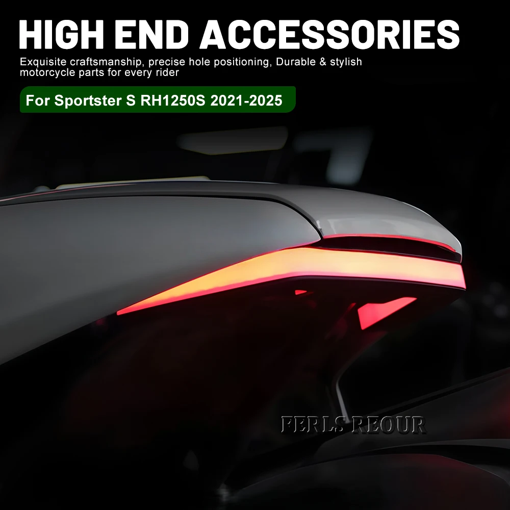 Motorcycle Accessories For Harley Sportster S RH1250S 2021-2025 LED Brake Turn Signal Tail Light Fender Eliminator License Plate