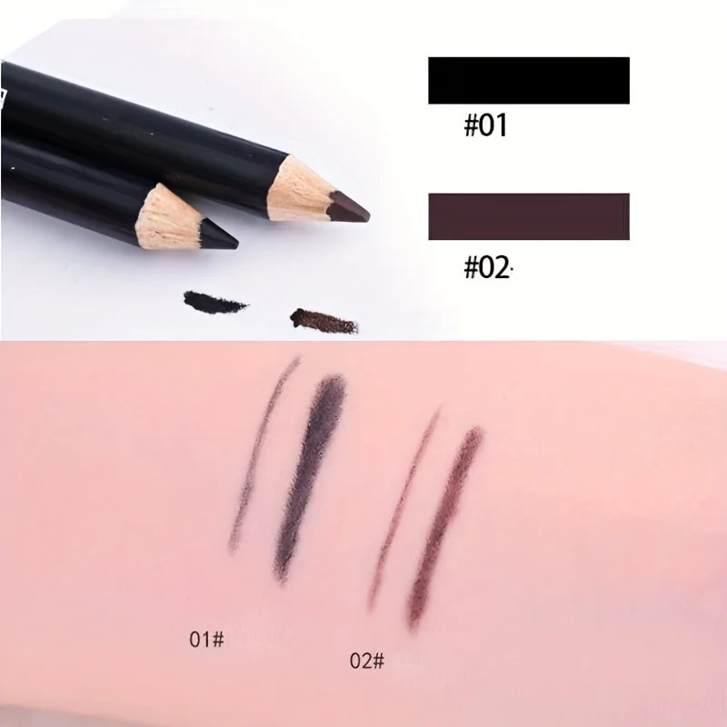 3/5pcs Eye Makeup Pen Black Brown Eyeliner Eyebrow Pencil Waterproof Long Lasting Cosmetic Beauty Tool