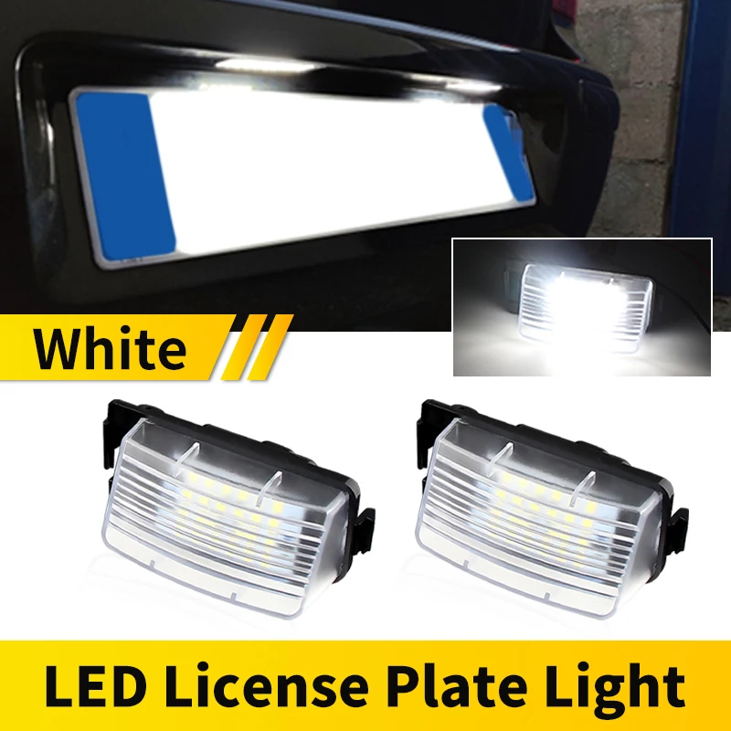 

2 шт. Canbus безошибочная светодиодная лампа заднего номерного знака для Nissan Versa Hatchback Grand Livina Pulsar GT-R Leaf Infiniti G35/G37