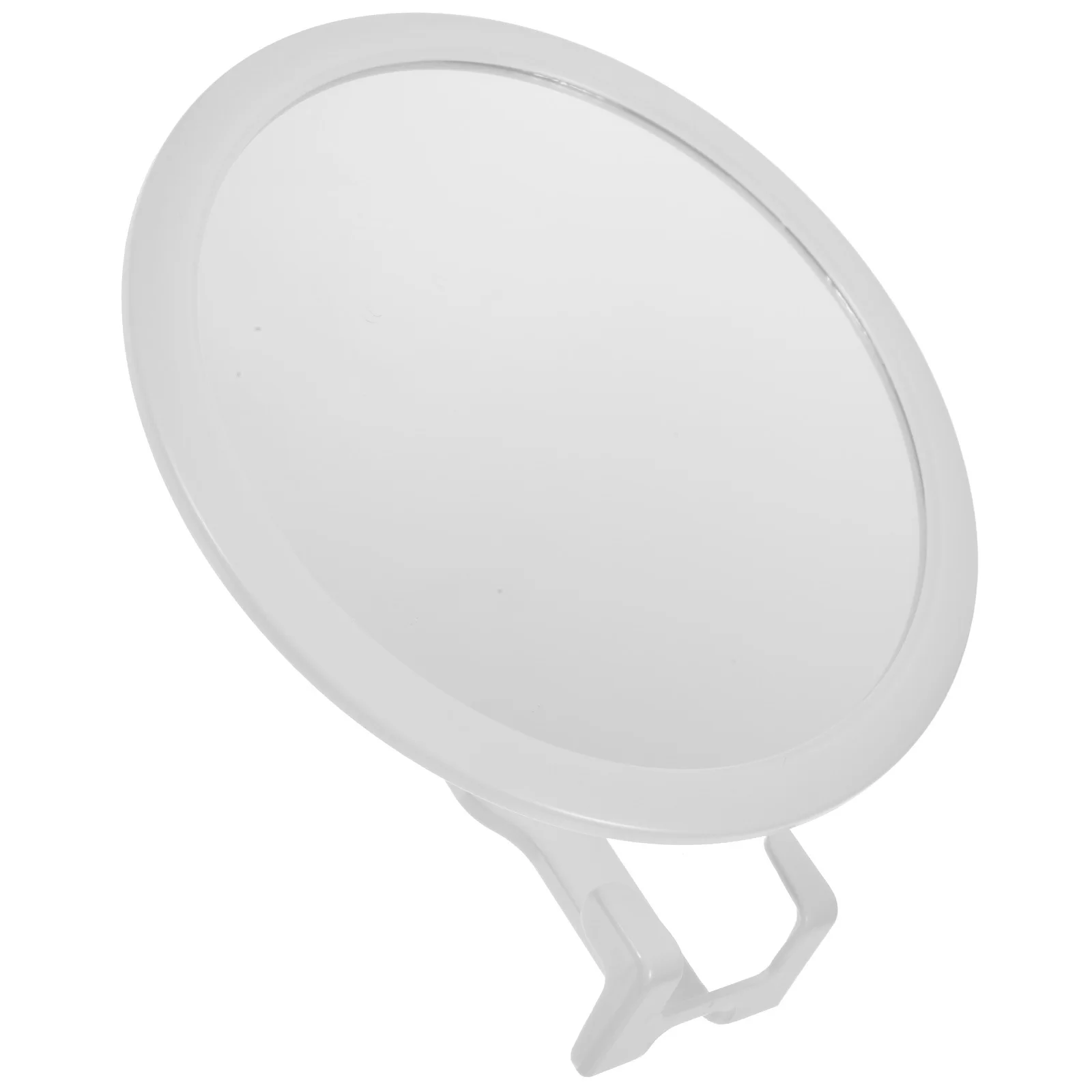 

Fogless Shower Mirror Round Suction Cup Bathroom Mirror for Shaving with Razor Holder Modern Style Wall Mounted No Punch