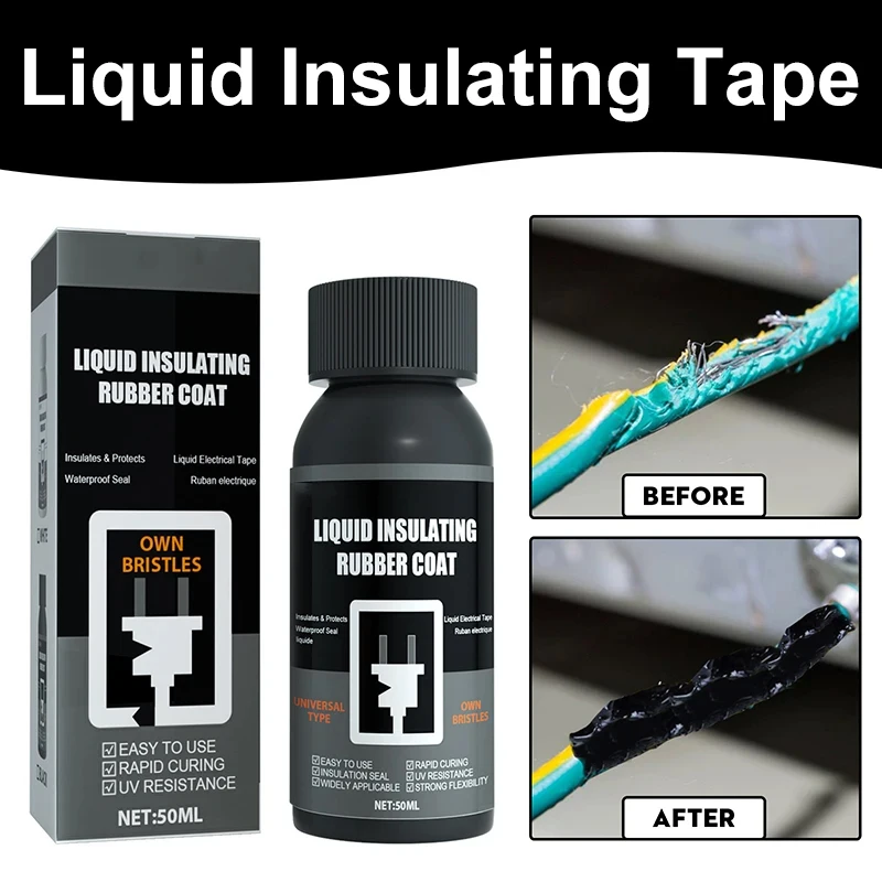 Liquid Insulating Glue Waterproof High Temperature Resistant Fireproof Glue Suitable for Electronic Components, Wires, Cables