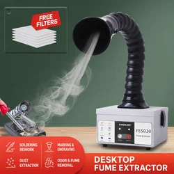 110V/220V Mini aspiratore di fumi purificazione efficiente strumento di rimozione dei fumi di fumo assorbitore di fumo di ferro a saldare
