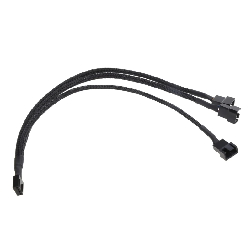 12V 30CM 3Pin Fan PWM 1 to 3 Way Power Supply Extension Cable Y Splitter Port Multiplier PC Computer Cooling 22AWG Wire