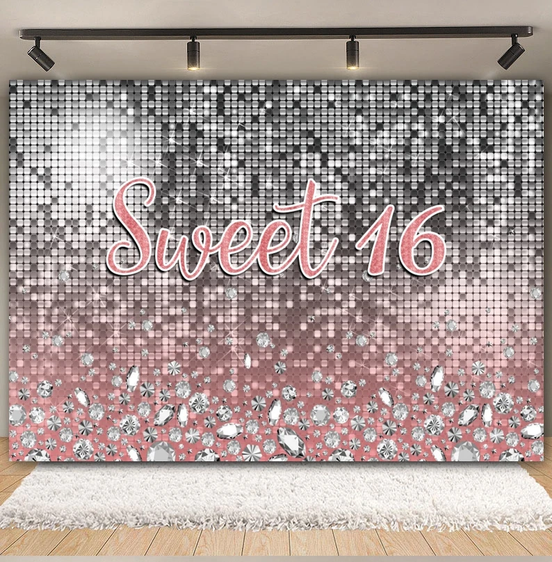 Fantasy Glitter Light Bokeh Backdrop Shiny Polka Dot Shimmer Sequins Spots Wedding Birthday Party Photography Background Decor