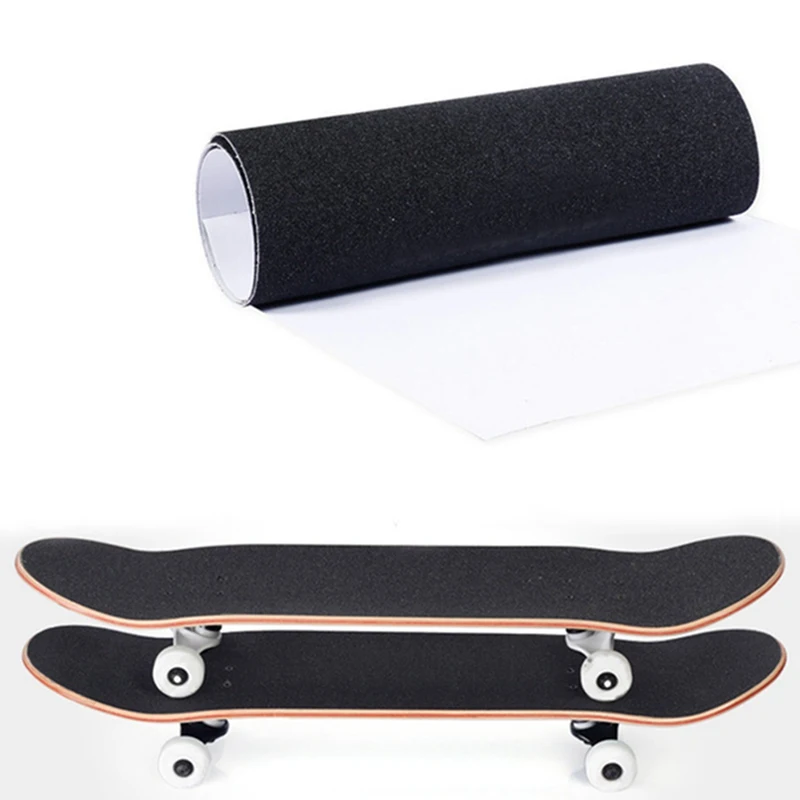1pc 80 * 20cm Skateboard Rocker Board Self-Adhesive Sandpaper Pedal Sticker Non-Slip Stain-Resistant 4 Wheel Board Outdoor Sport