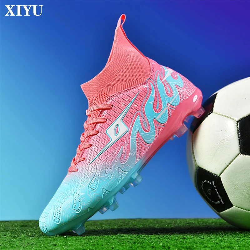 

Женские футбольные бутсы XIYU для игры на искусственном покрытии, для мини-футбола, дышащие, нескользящие, амортизирующие, тренировочные, парный стиль