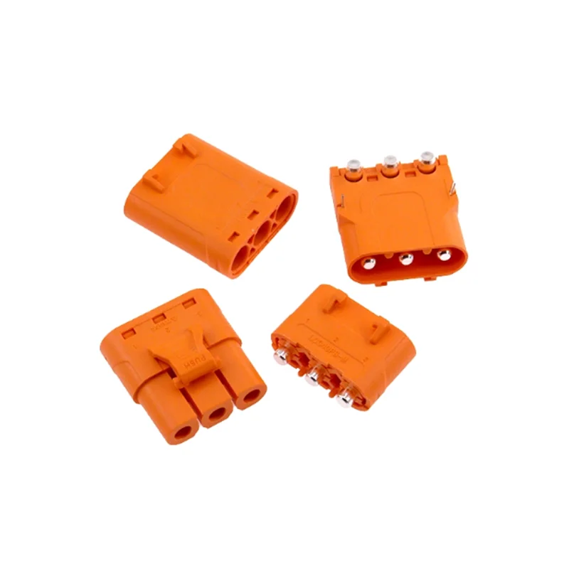 LCC40 Purple Copper Silver Plated Lock Wire Male and Female Plug Connector LCC40PB PW Horizontal Vertical Solder Board