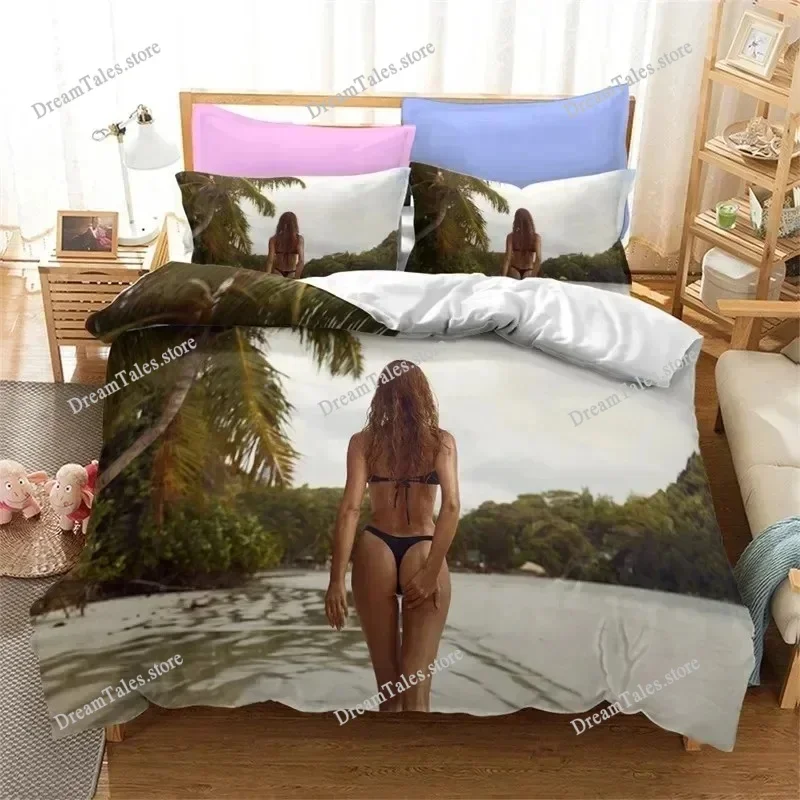 

Car Sexy Buttocks Bikini Girl Bedding Set Duvet Cover 3d Bedding Fashion Design Decoration King Duvet Cover Set Double Bed Set