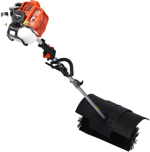 Snow Sweeper Gasoline Powered Broom Sweeper,52Cc 2 Stroke,Broom Brush 21X10 Epa