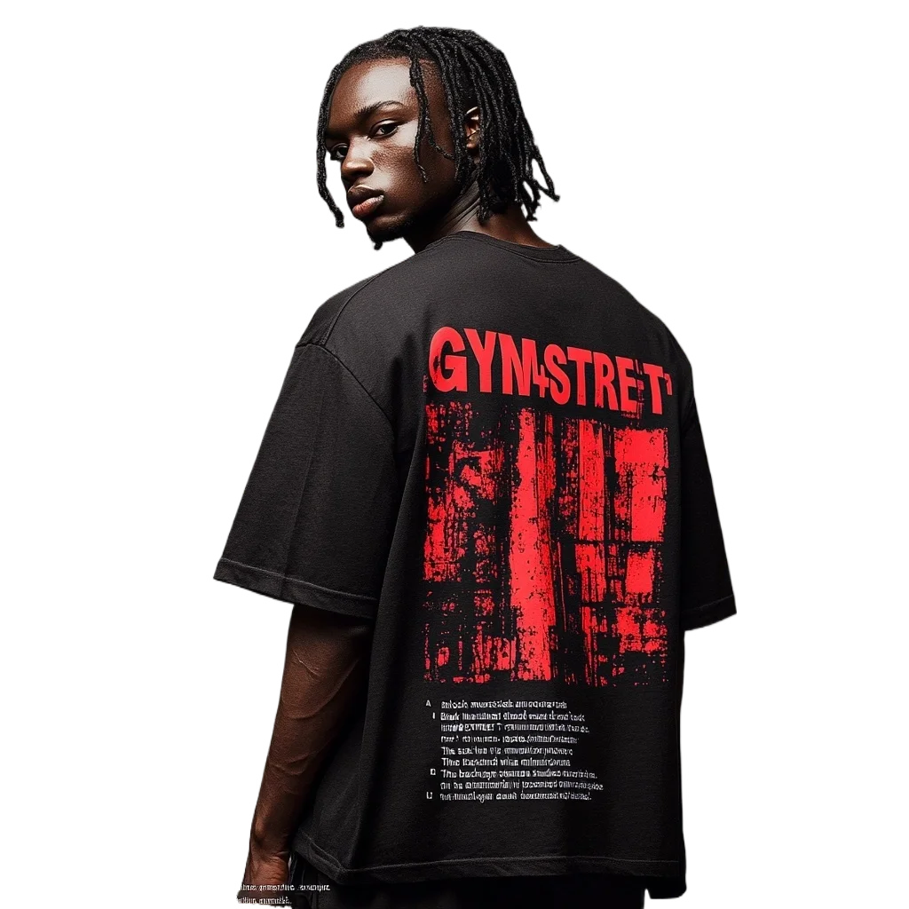 Camiseta masculina estampada na moda de verão Y2K masculina solta e emagrecedora esportiva casal top