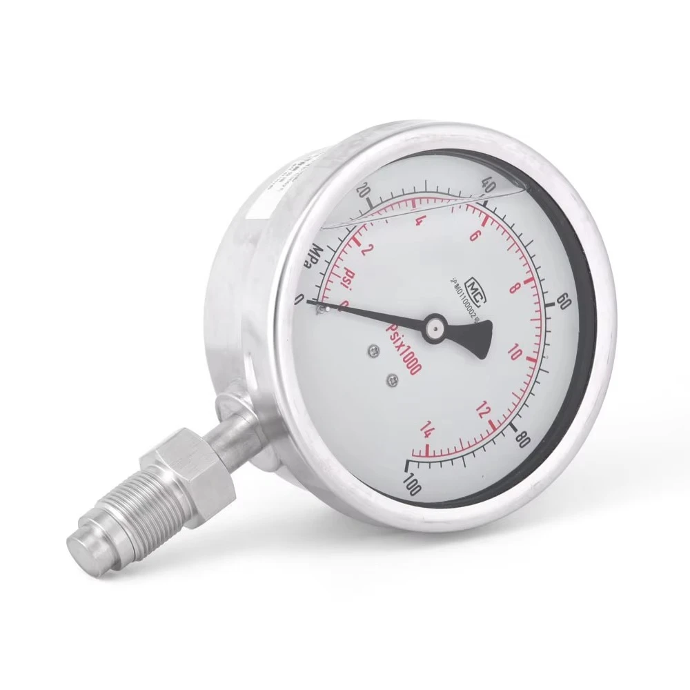 PT124Y-620 Standard Flush Diaphragm Pressure Gauge (Stainless Steel 304) for Homogenizer Mulser & Crusher Applications