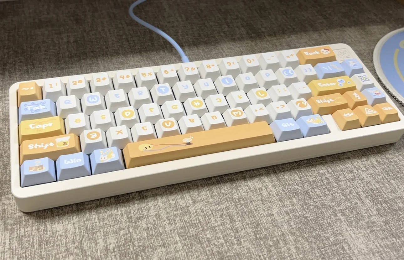 

Original High Ow Lab Yellow Keycaps Customized Keyboard Cute Keycaps