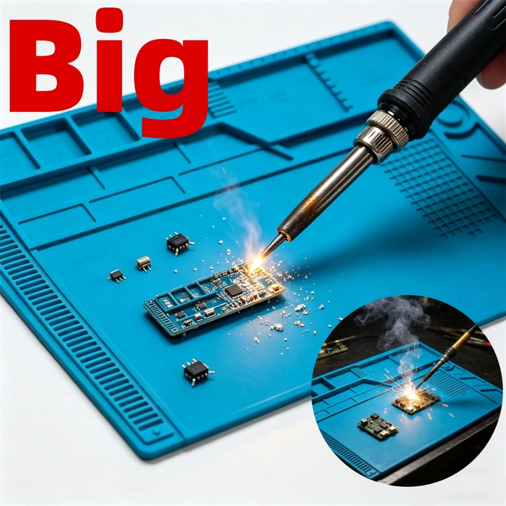 Electronics Repair Workstation - Magnetic Mat Silicone Work Mat Soldering