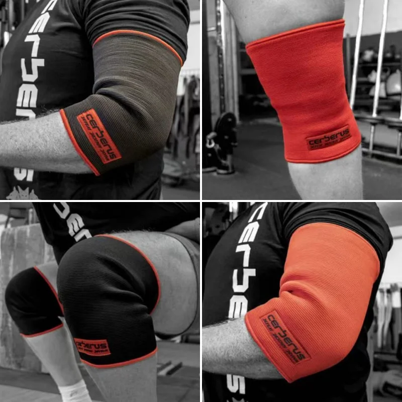 Strength Weightlifting Elbow Sleeves Squat Knee Sleeves for Weight Lifting Bodybuilding Profession Deadlift Elbow & Knee Sleeves