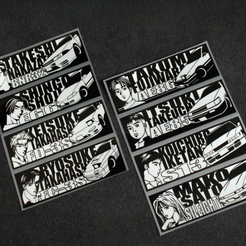 

1PC JDM Anime Cartoon Motorcycle Stickers Waterproof Motorbike Fairing Fuel Tank DIY Car Window Bumper Durable Vinyl Decals