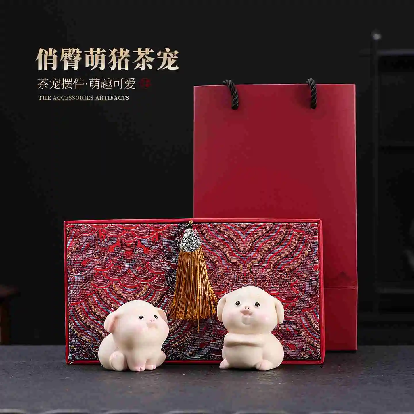 

Милый плюшевый питомец-свинка «Брат-свинка» для чаепития, снимающий стресс, парный чайный питомец