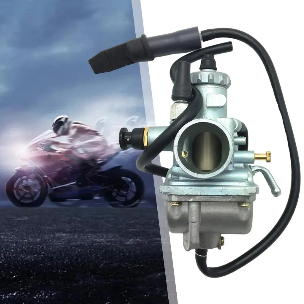 12mm Moped Carburetor Bing Style for Suzuki Quadrunner 250 Intake Fuel System Silver Alloy