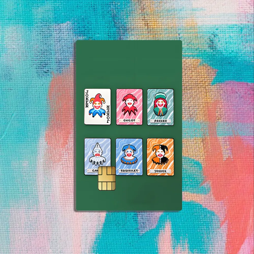لعبة B-BalatroS بطاقة بطاقة ملصقات الائتمان فيزا الخصم البنك بطاقة شحن حافلة مترو ملصق مضاد للمياه صائق الديكور