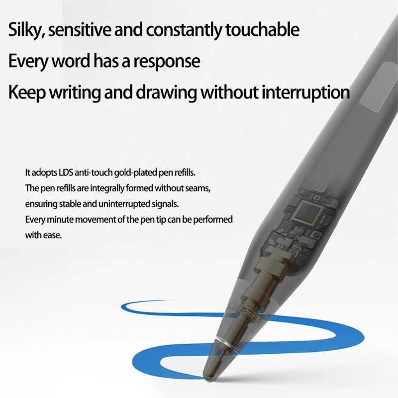 

Tablets Pen with 4096 Level Pressure Tilting Support Rechargeable Metal Body