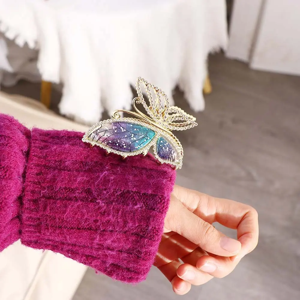 

Fashion Jewelry Temperament Girls Barrettes Metal Head Hair Accessories Butterfly Hair Claw Delicate Hairpin Hair Clips