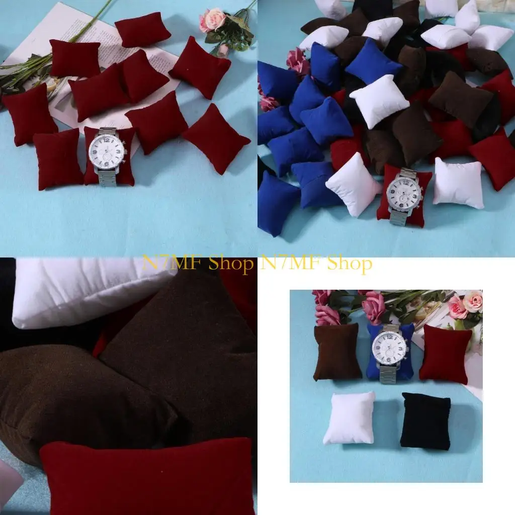 

N7MF Watch Small Pillow Plug Cotton Small Pillow Bag Bracelet Display Cushion