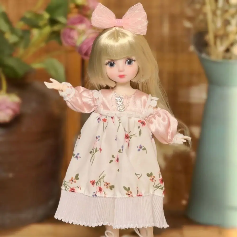 1 Set 1/6 SD 30 cm bambola Bjd con vestiti occhi attraenti capelli lunghi principessa vestire bambole BJD snodabili con parrucca trucco