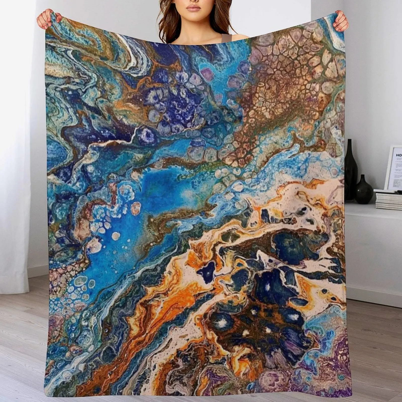 

Lovely Earth Throw Blanket Machine Washable Soft Warm Blanket