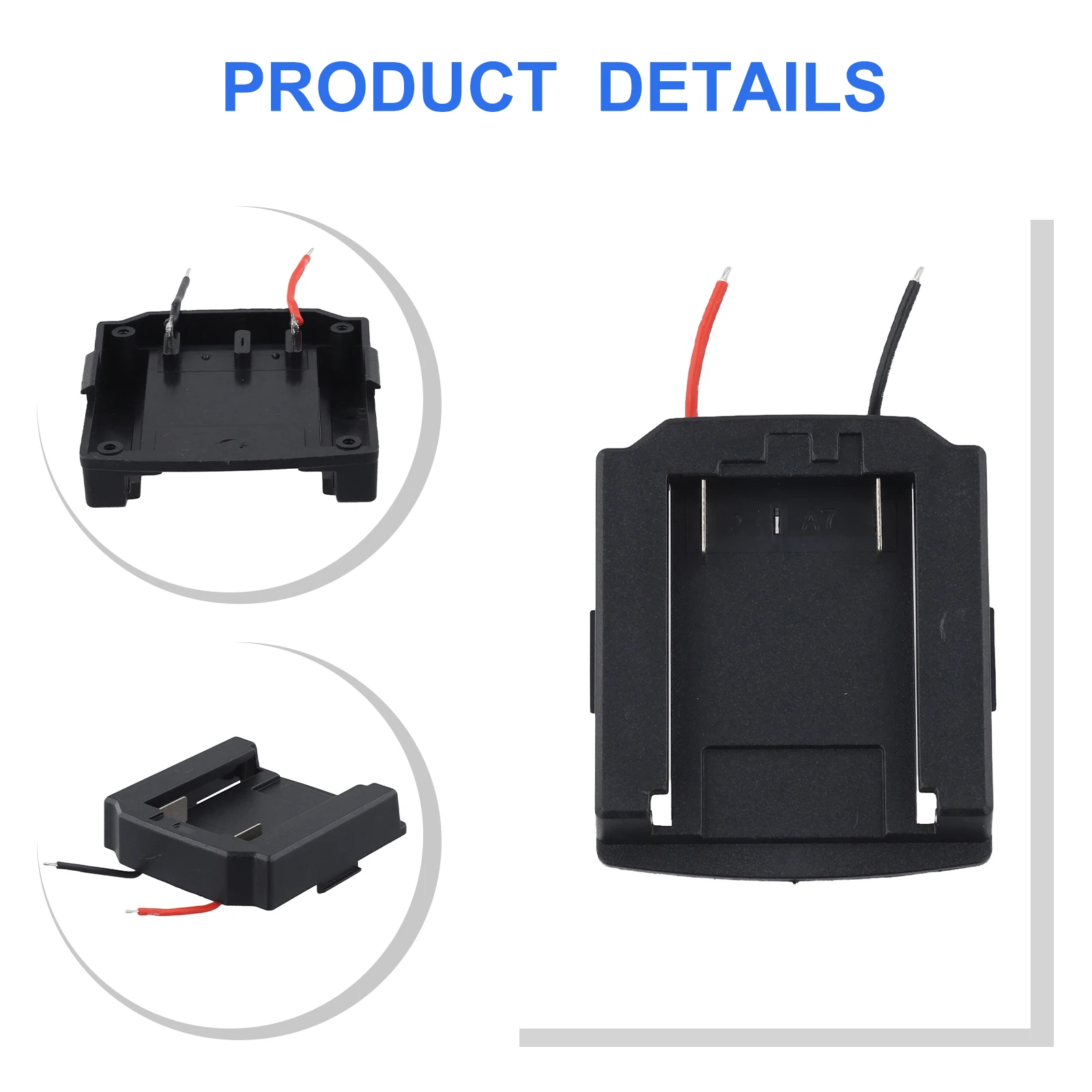 

Соединительный блок для замены аккумулятора, черный, для самостоятельной замены, адаптер для аккумулятора, запчасть для робототехники