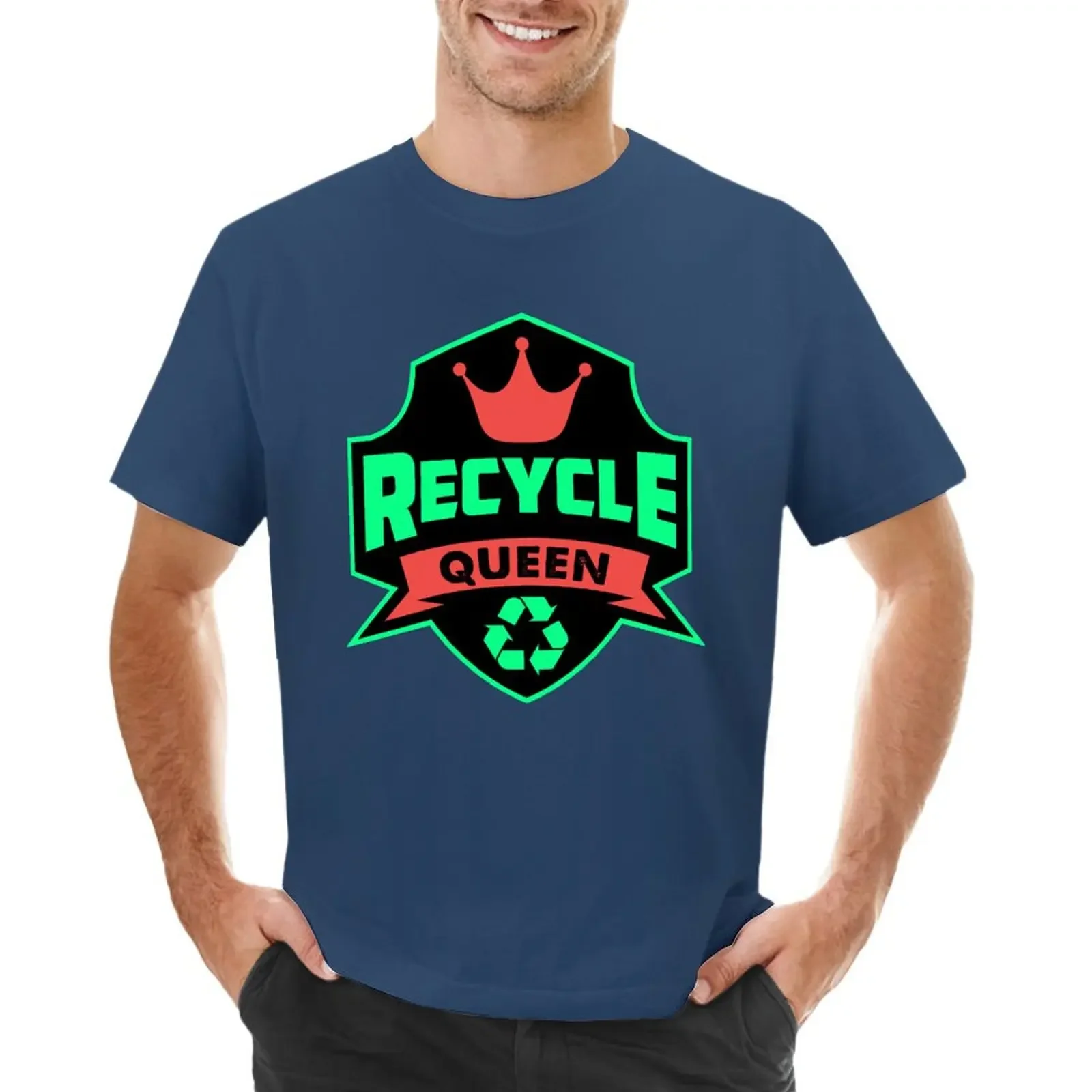 Recycle Queen Recycling Go Green Environmental Waste Earth Day T-shirt anime clothes Short sleeve tee men