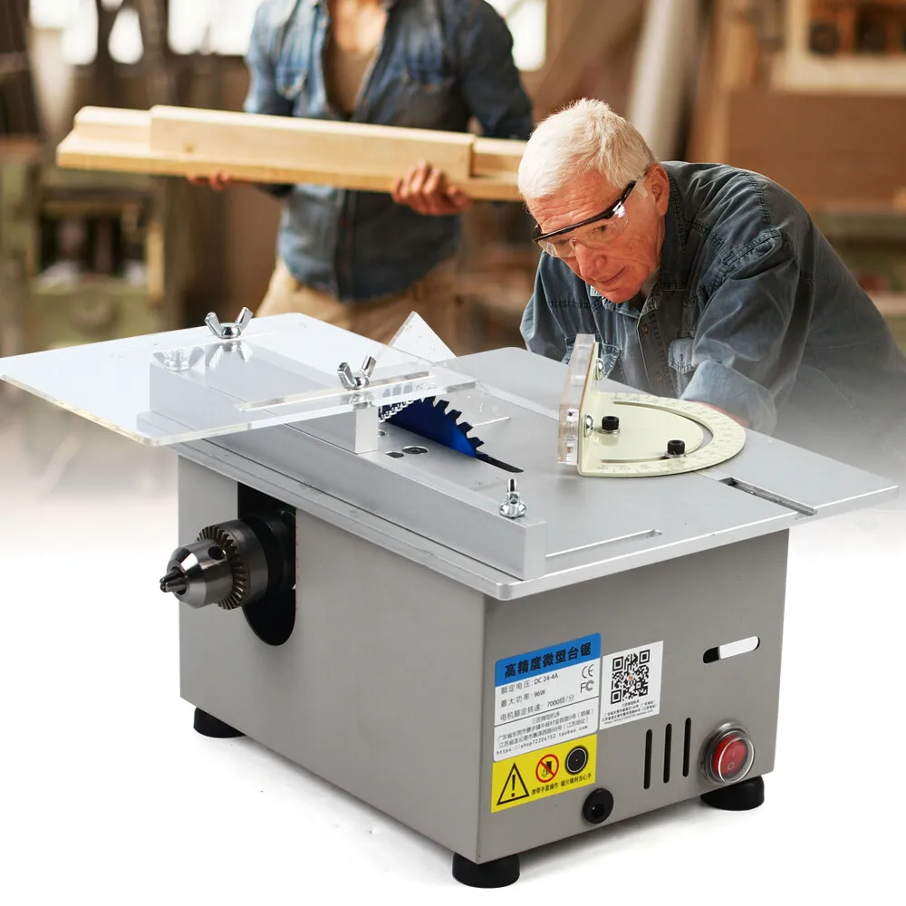 Mini-Tischkreissäge-Set Elektrische DIY-Tischkreissäge Handgefertigt 9000 U/min Hochleistungs-Schneidwerkzeug