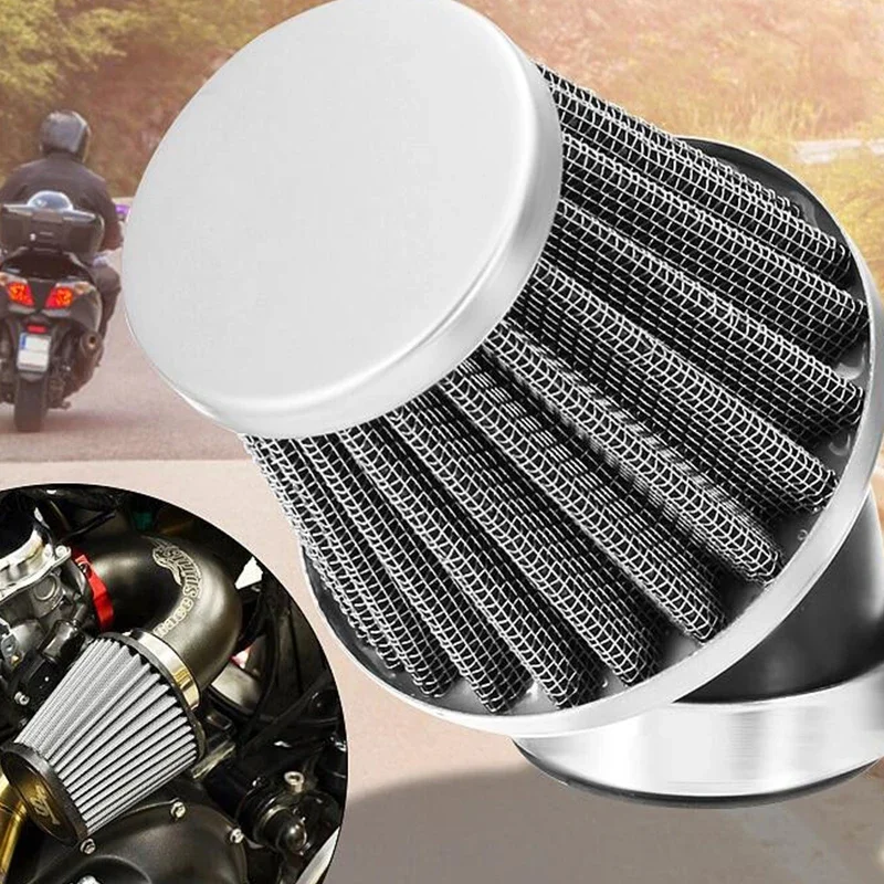 Universal Car Air Filter High Flow Crankcase Vent Cover Breather Auto Aluminum Alloy Wear Parts Accessories 35/38/42/45/48/50mm