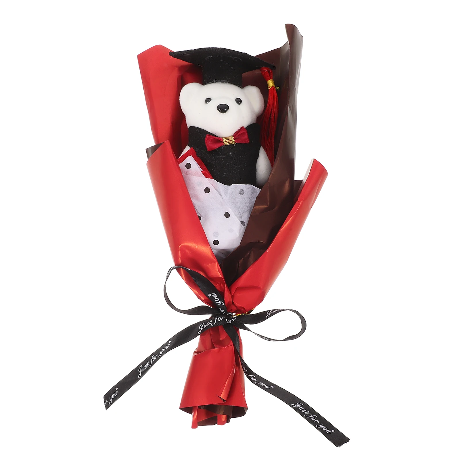 

Graduation Bouquet Artificial Graduate Bear Flower Cute Stuffed Animal Arrangement Birthday Cartoon