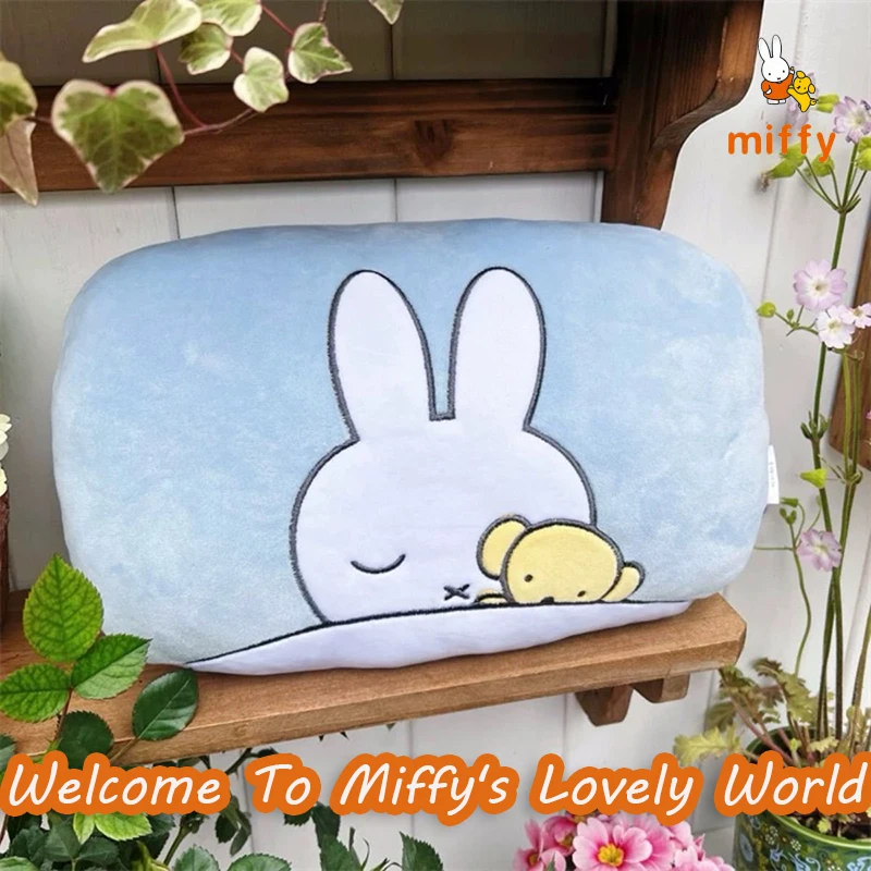

Throw Pillow Kawaii Miffy Dopamine Home Decoration Comfortable Soft Car Cushion High Quality Nap Pillows Anime Accessories Gifts