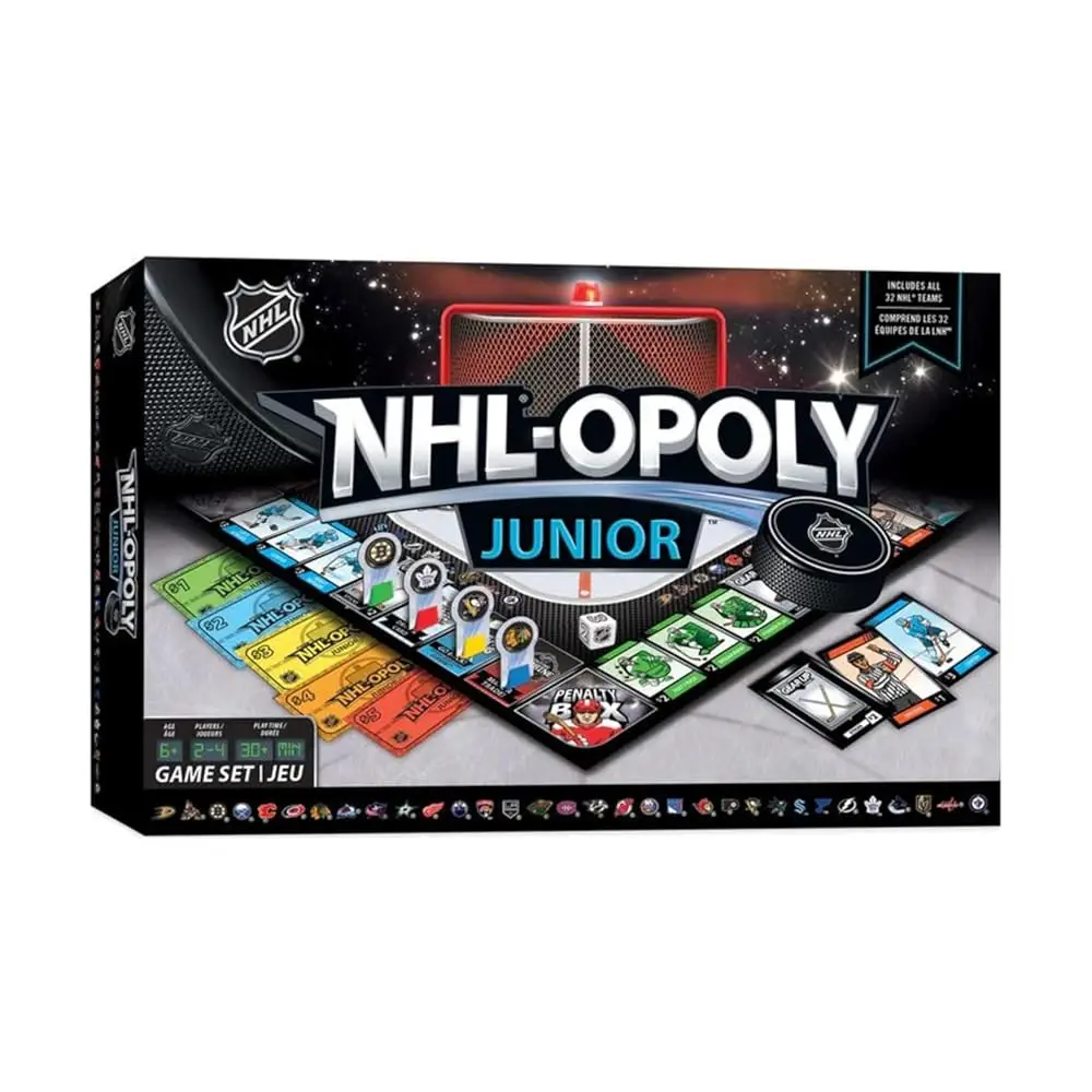 

Настольная игра MasterPieces Family - NHL Opoly Junior - Официально лицензированная игра НХЛ