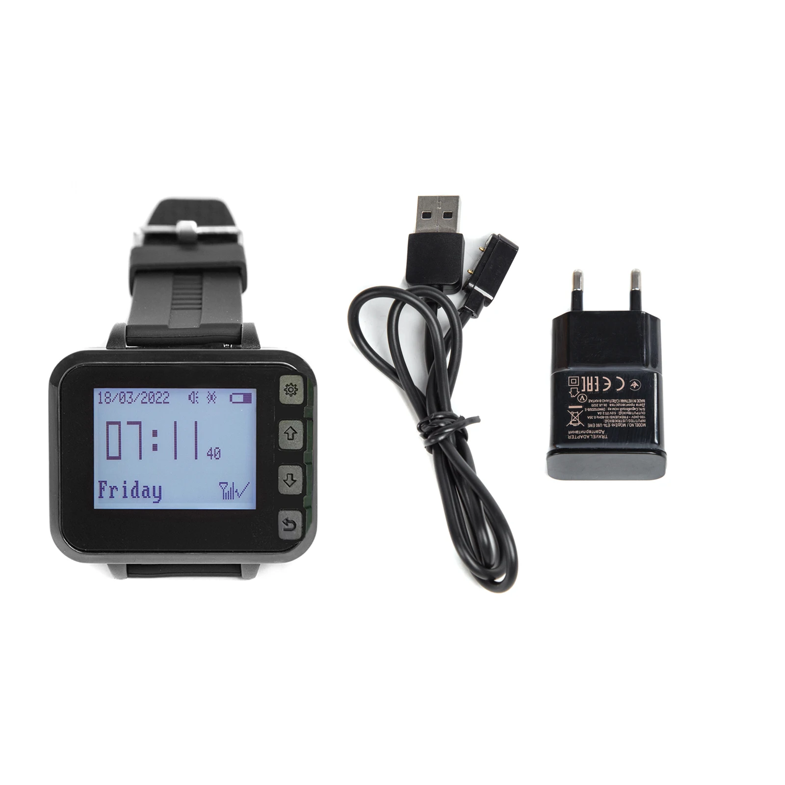 Ycall Restaurant Kitchen Equipment Wireless Call Waiter System 4 Watch Wrist Pager 1 Cooker Button