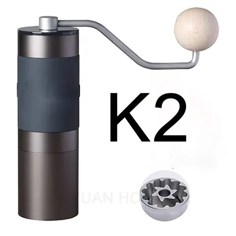 Kingrinder K2 Coffee Bean Hand Grinder Pour Over Coffee Hand Mill Portable Metal Coffee Grind Machine Home Mill Grinder