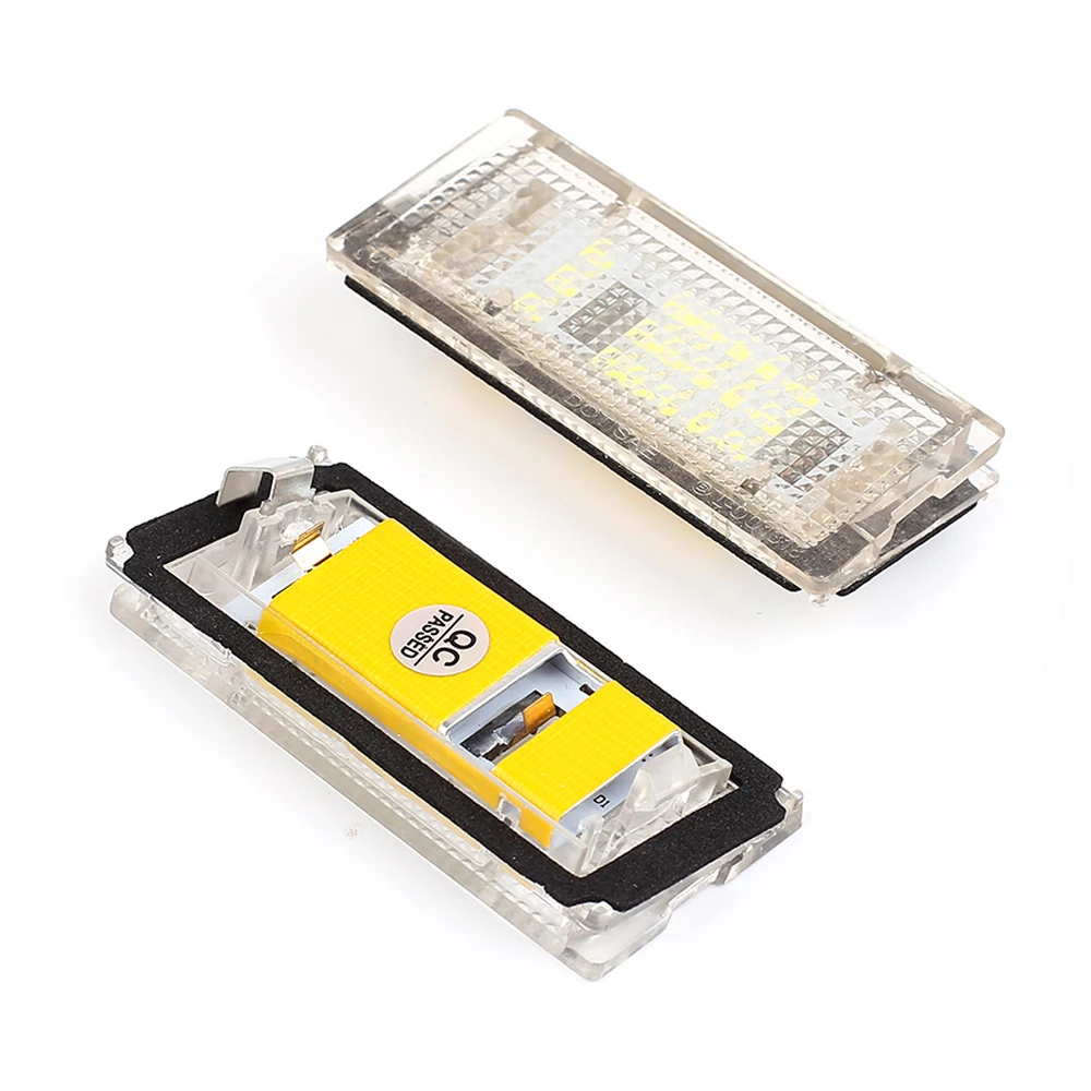 

2x 12V 18LED лампа освещения номерного знака холодного белого цвета CANBUS автомобиля без ошибок для BMW 3 серии E46 323i 328i 325i 330i 325xi 330xi