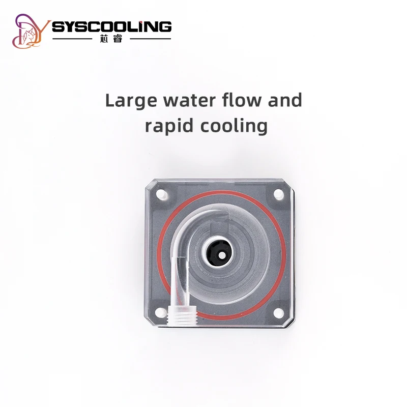 Syscooling pump P67A DC 12V mini pump for PC water cooling PWM support G1/4 thread acrylic top