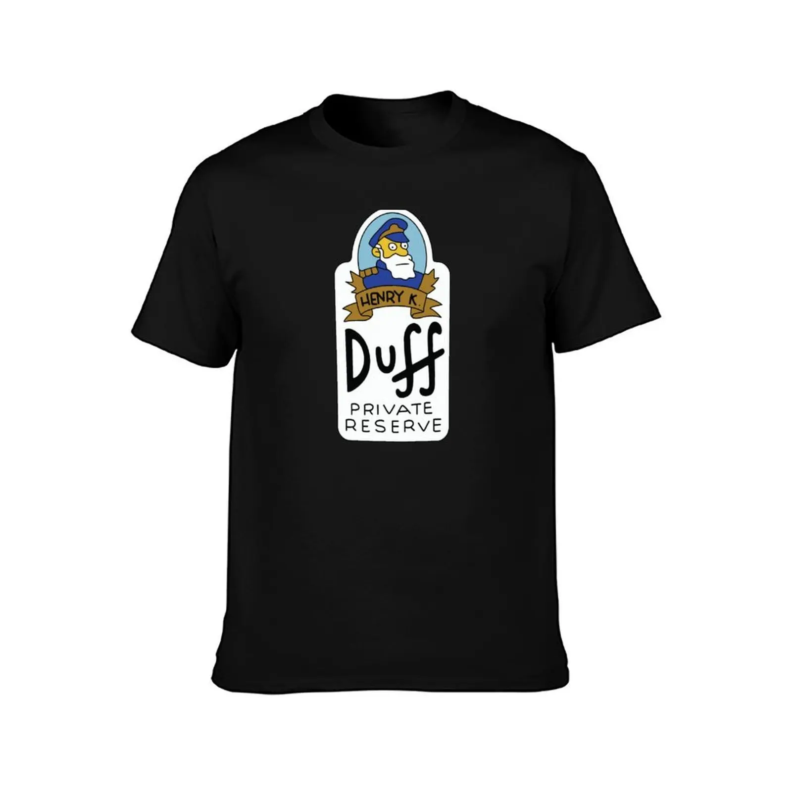 Henry K. Duff Private Reserve T-Shirt Basic Breathable Solid Color T-Shirt