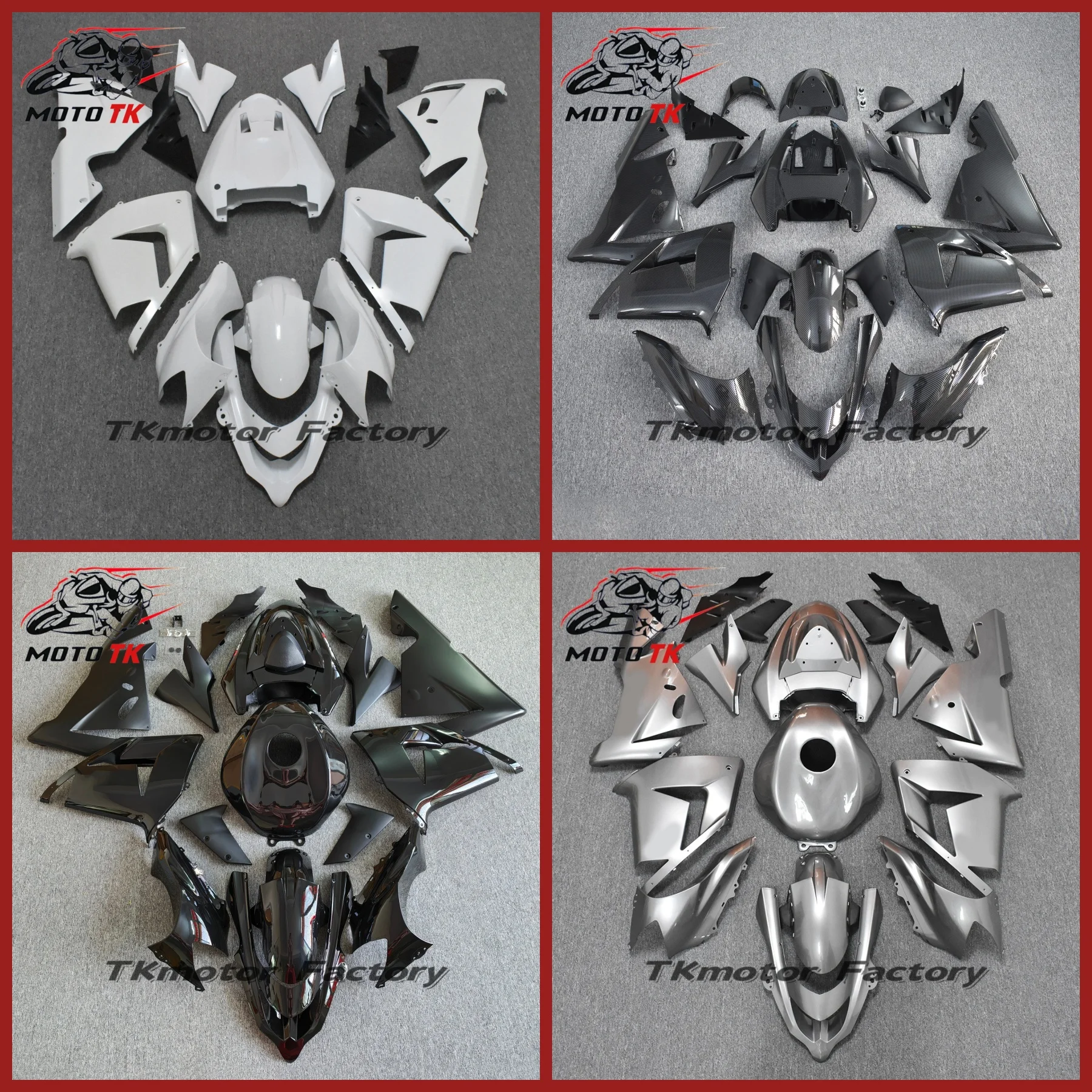 Multiple Color Motorcycle Fairing Kit Fit For Kawasaki Ninja ZX‑10R ZX10R 2004‑2005 04 05 Full Bodywork Fairings