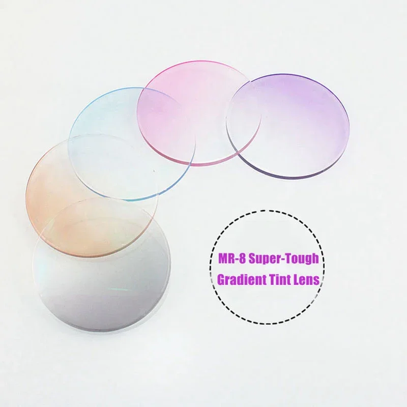 1.56 1.61 1.67 وصفة طبية ملون الصباغة سلسلة CR-39 الراتنج النظارات البصرية العدسات قصر النظر مد البصر النظارات الشمسية عدسة ل 2 قطعة