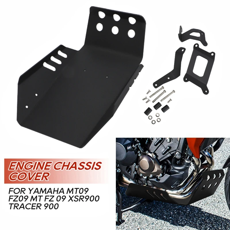 

Motorcycle Engine Base Chassis Protection Cover Skid Plate Pan Guard Protector For Yamaha XSR900 FZ09 MT-09 Tracer MT09 FJ-09