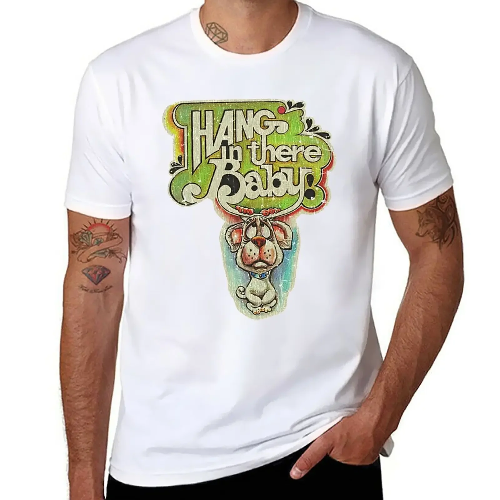 

New Hang In There, Baby 1974 T-Shirt boys t shirts new edition t shirt aesthetic clothes quick drying shirt mens t shirt