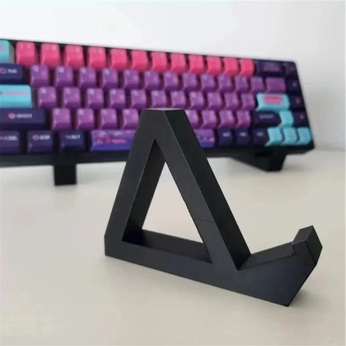 ADP-Keyboard Display Stand 3D Printing for Computer Mechanical Keyboard Holder Layer Rack Tray Accessories Black