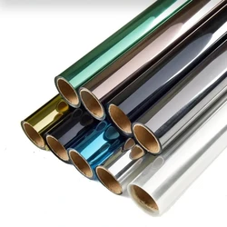 Window Privacy Film One-Way Mirror Heat Control Sun UV Blocking Non-Adhesive Static Cling Door Window Glass Tint for Home Office